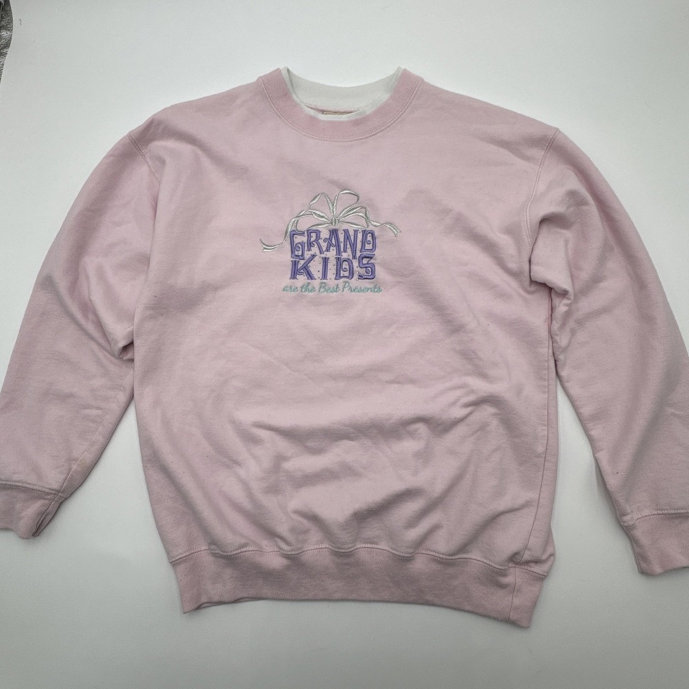 Vintage Sweatshirt Grandma Grandkids Are The Best Presents embroidered Women's M